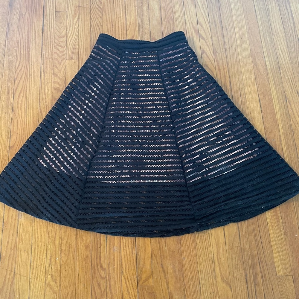 Le chateau layered mid length A-Line Skirt